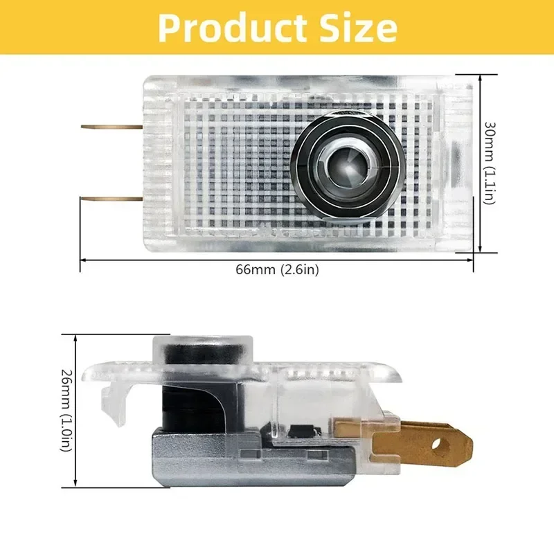 2x автомобильный дверной светильник с логотипом проекция Ghost Shadow приветственный