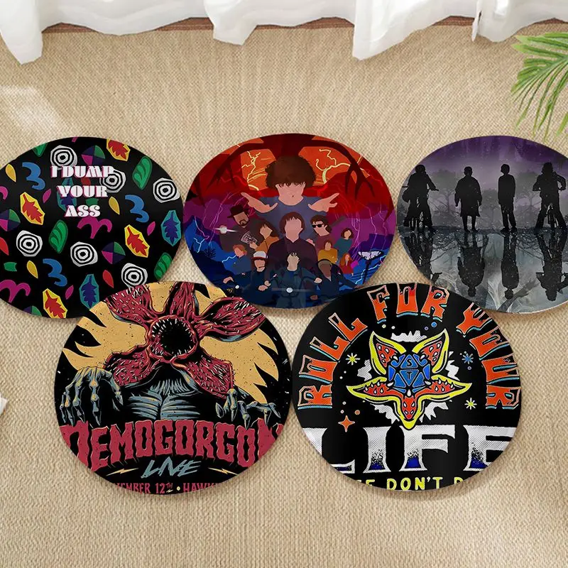 

Stranger Things Four Seasons Fabric Cushion Non-slip Living Room Sofa Decor Students Stool Tatami Office Sofa Decor Tatami