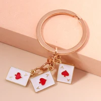 cute enamel keychain love hearts key rings for women men car key handbag pendants key chains diy handmade jewelry accessories