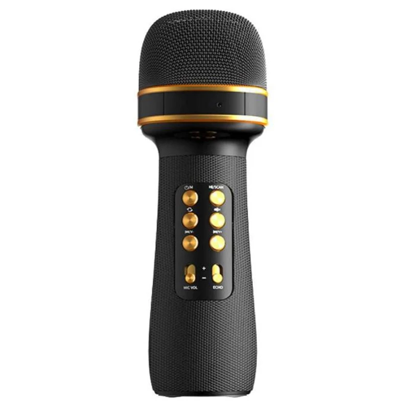 

HFES Wireless Bluetooth Karaoke Microphone,6-In-1 Portable Handheld Karaoke Microphone Mic Speaker Singing Home Party,Etc