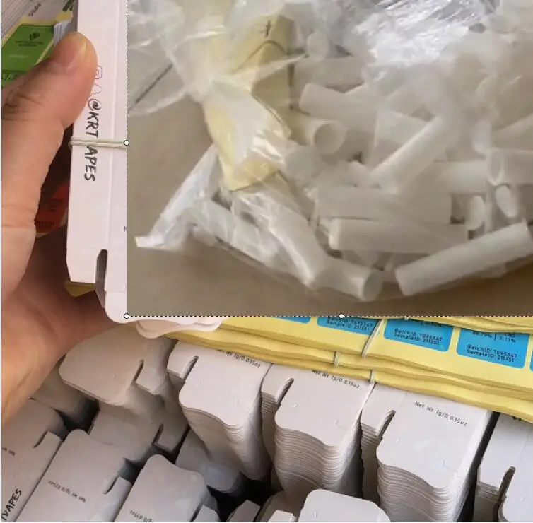 100pcs box  Packing boxes with the plastic tubes for car acessories