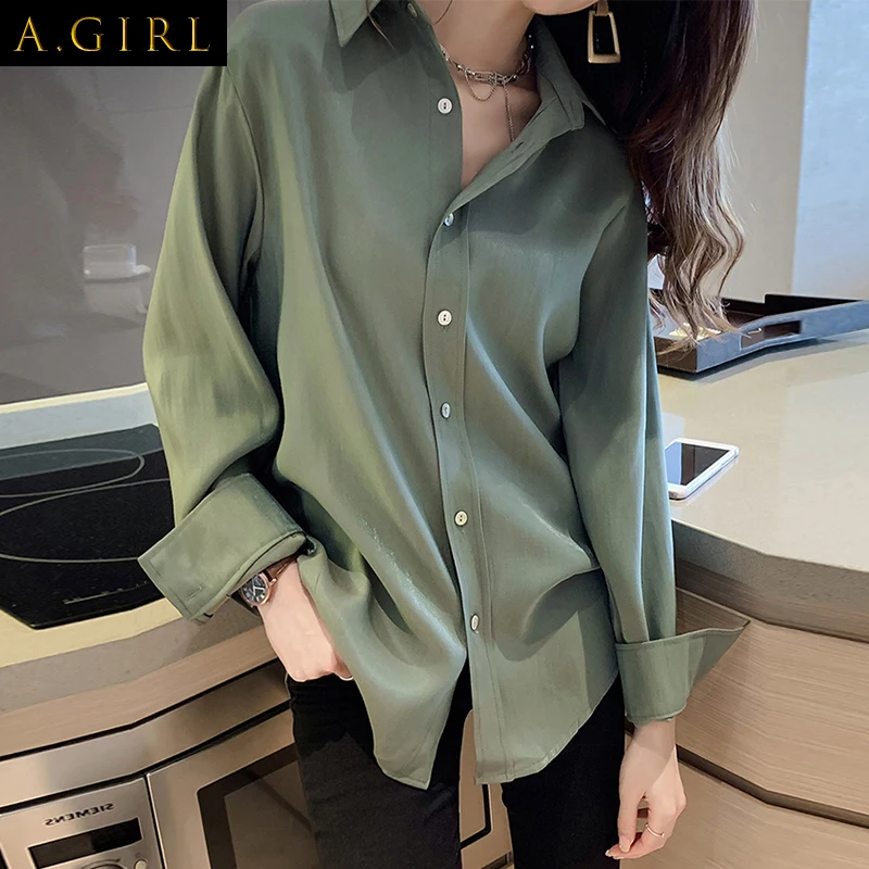 

S-4XL Shirts for Women Long Sleeve Korean Style Tender Pure Aesthetic New Arrival Spring Tops Mujer Vintage Retro Harajuku Chic