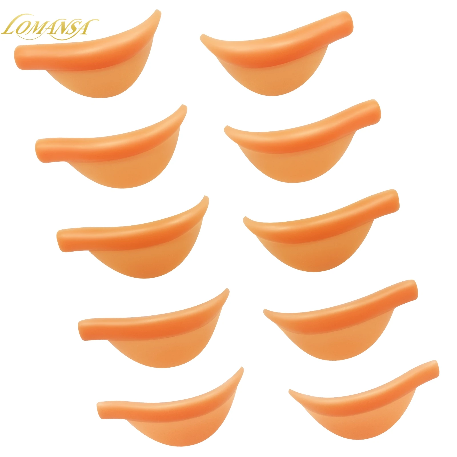 Lomansa 5 Пар U Curl Силиконовая Подушка Накладные Ресницы Аксессуары Липкие Стебли 3D