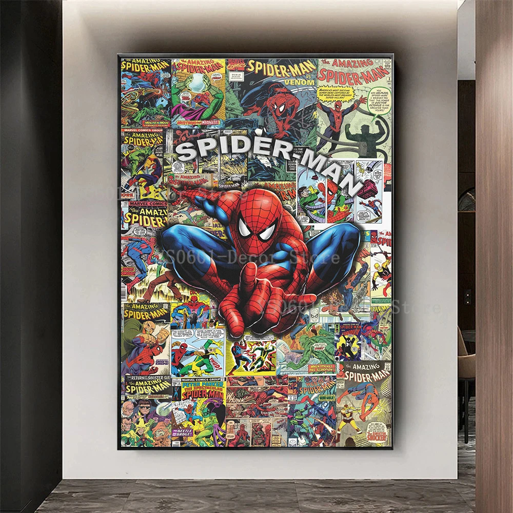 Marvel Мстители планшетофон железный человек Халк Капитан Америка холст живопись