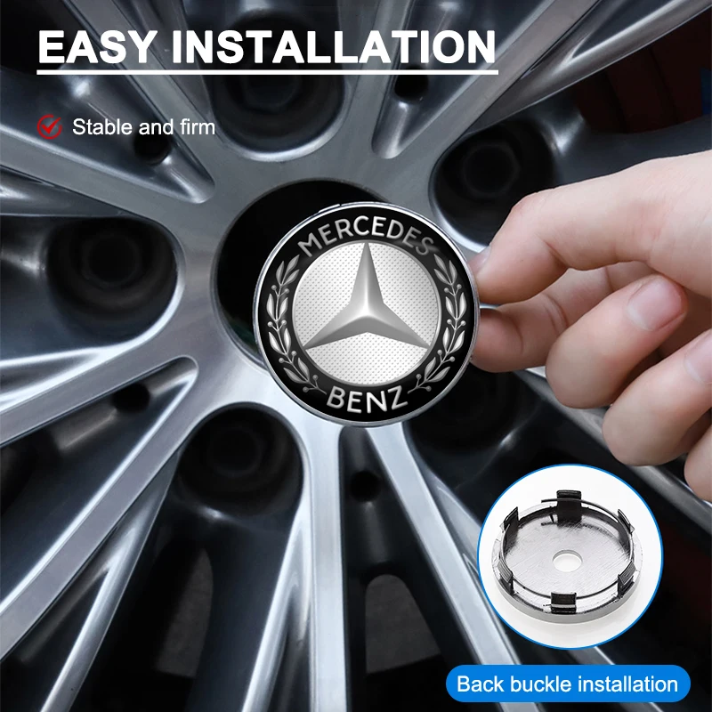 4 шт. 60 мм центральная крышка колеса автомобиля логотип ступицы эмблема для Mercedes