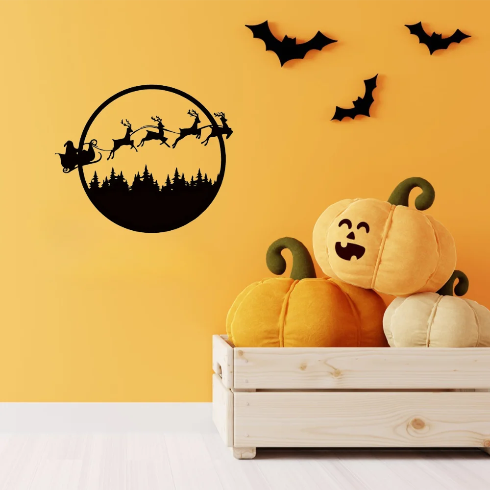 Рождественский Металлический Знак Праздничный Круглый Декор Для Праздника