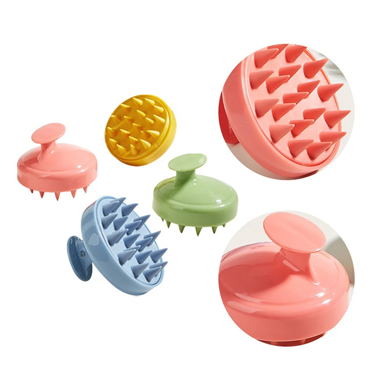

Cleaning Wet And Dry Scalp Massage Brush Adult Baby Handle Hair Wet With Shampoo Cleaning Baby Comb Massage Dry