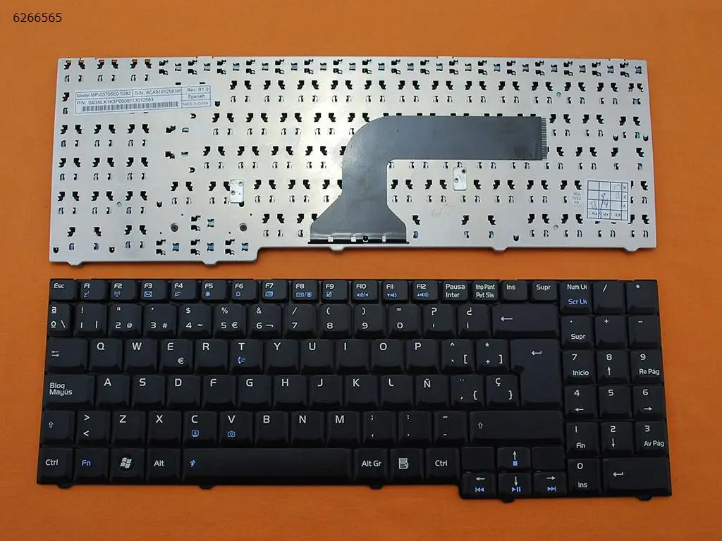 

SP Клавиатура для ноутбука Packard Bell easynote alp-ajax d C, черная, совместимая с ASUS M70 M50 X70