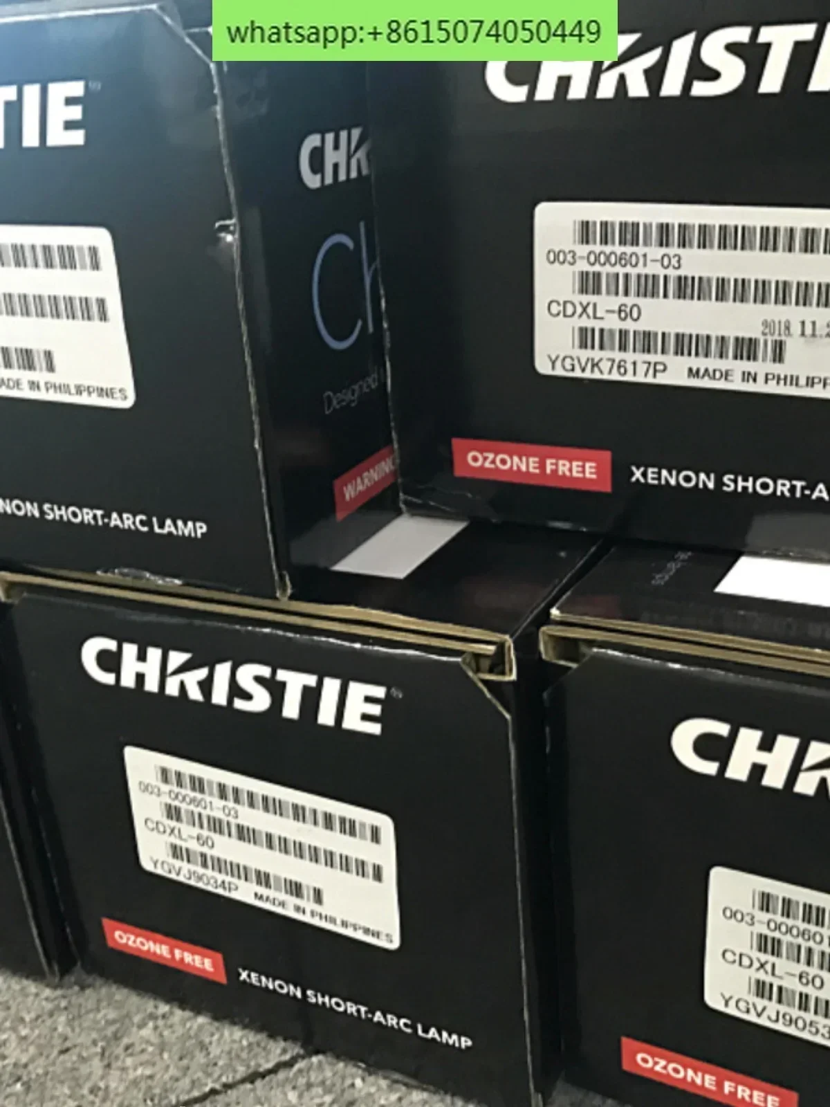 Фото Новая оригинальная ксеноновая лампа цифрового проектора CHRISTIE CDXL-60 CDXL-30 CP2220 №1
