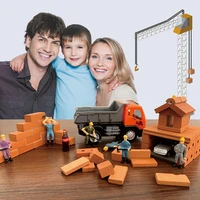 mini brick model diy house miniature dollhouse diy small handmade house toys for kids boys girls play house game