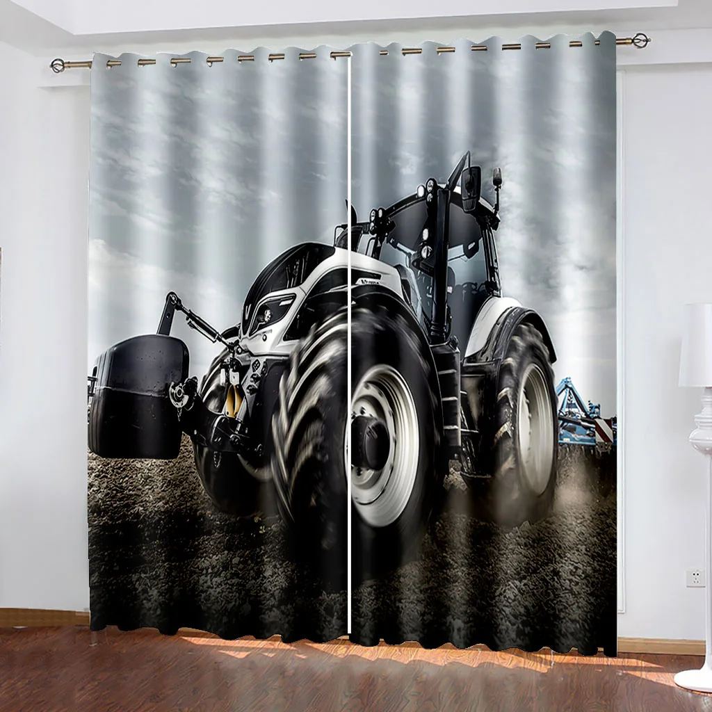 

Blackout Curtain Car Theme 3D Printed Window Curtains 2 Panels Set for Bedroom Living Room カーテン Cortinas Para La Sala