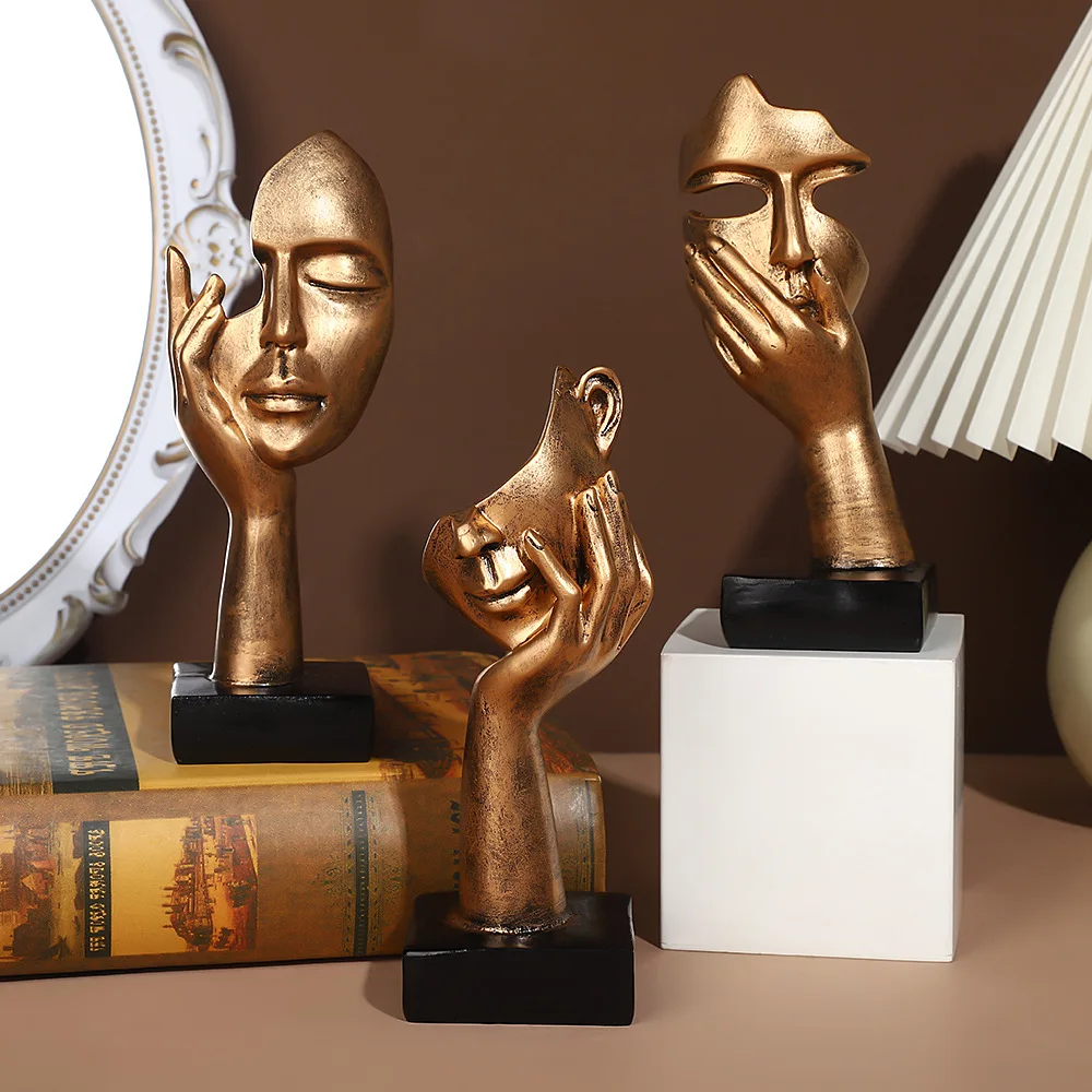 Домашний декор статуя абстрактная смола настольные украшения скульптура