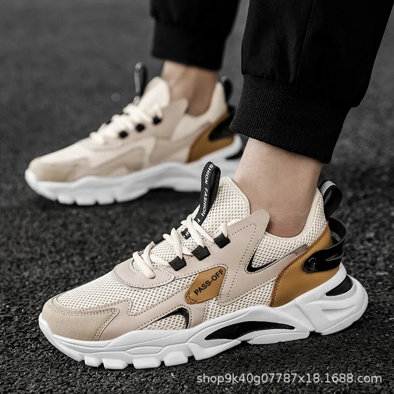 

Кроссовки MZY мужские с сетчатым рисунком, летняя спортивная обувь для отдыха и занятий спортом, на толстой подошве, с внутренним подъемом