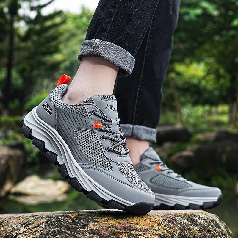 SALUDAS Hiking Shoes Men Summer Outdoor Trekking Shoes Breathable Non-slip Travel Camping Mountaineering Women Hiking Sneakers