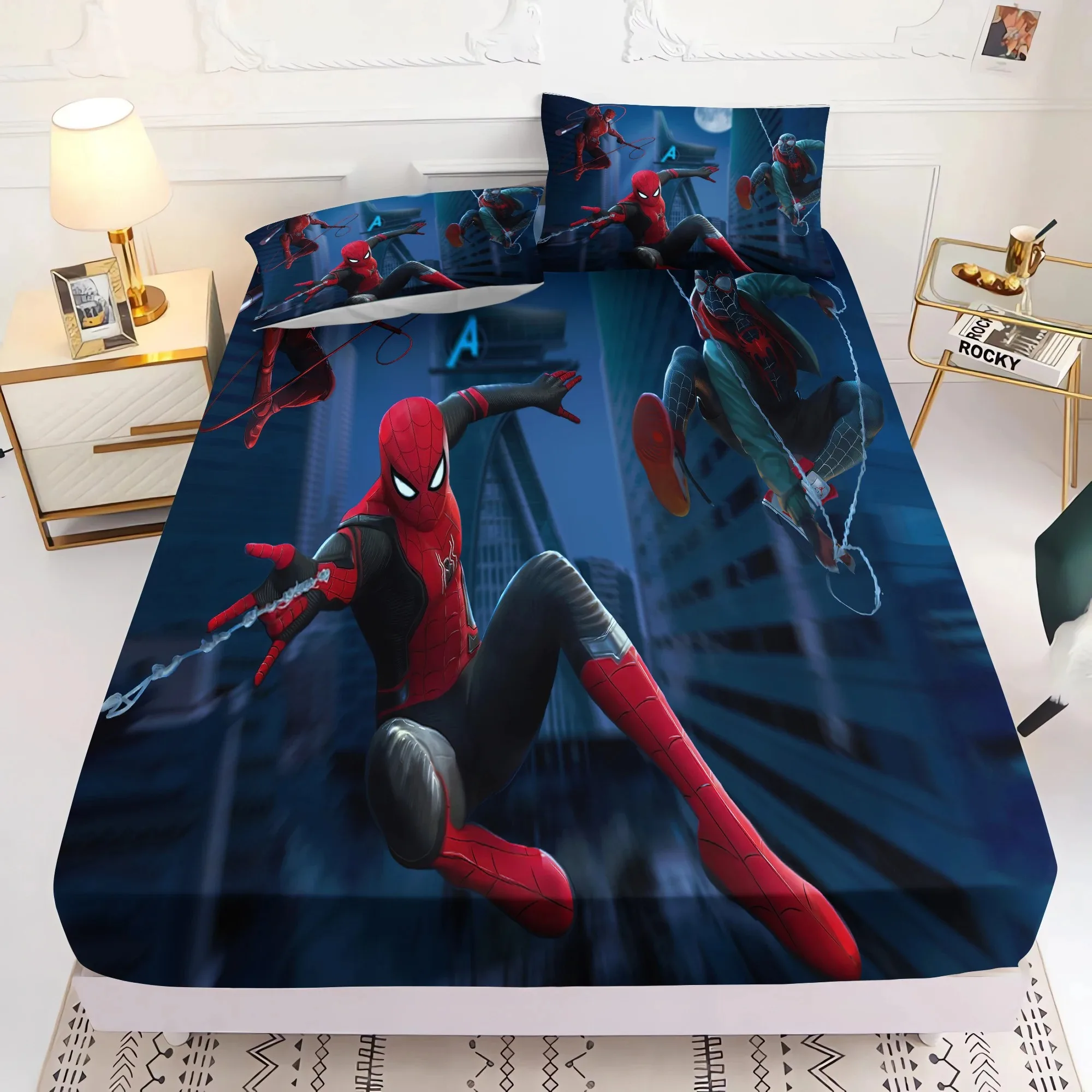 Простыня с рисунком Человека-паука простыня для мальчиков аниме подвесная