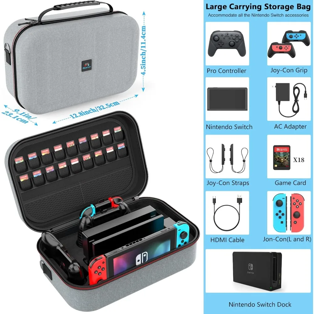 Защитный чехол VITCOCO Aces Game Stick совместимый с Nintendo Switch 12 в 1 аксессуары техническая