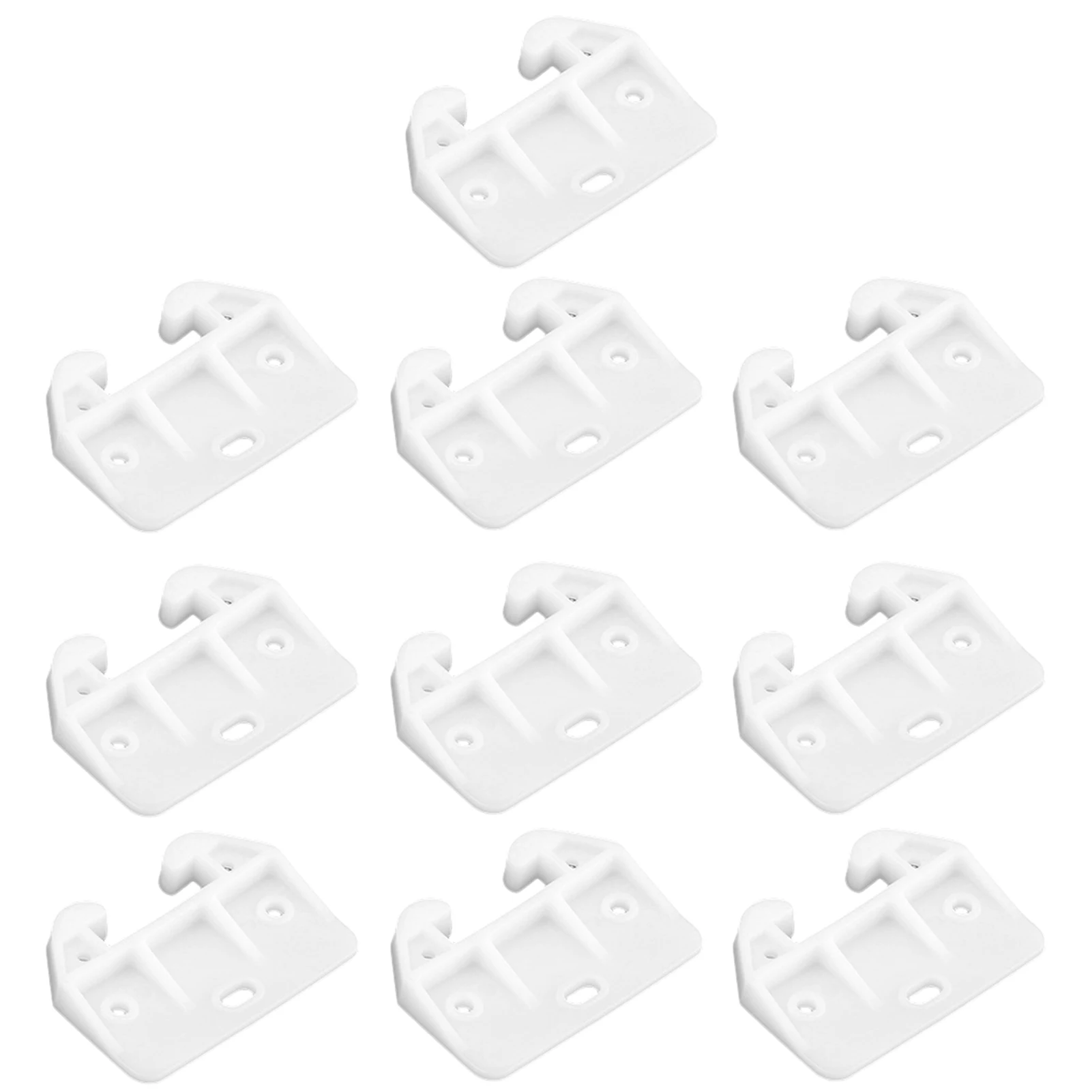 

10pcs Drawer Track Guide Dressers Hutches Prevent Tipping Out Cabinet Safe Hardware Replacement Plastic Durable Rear Side