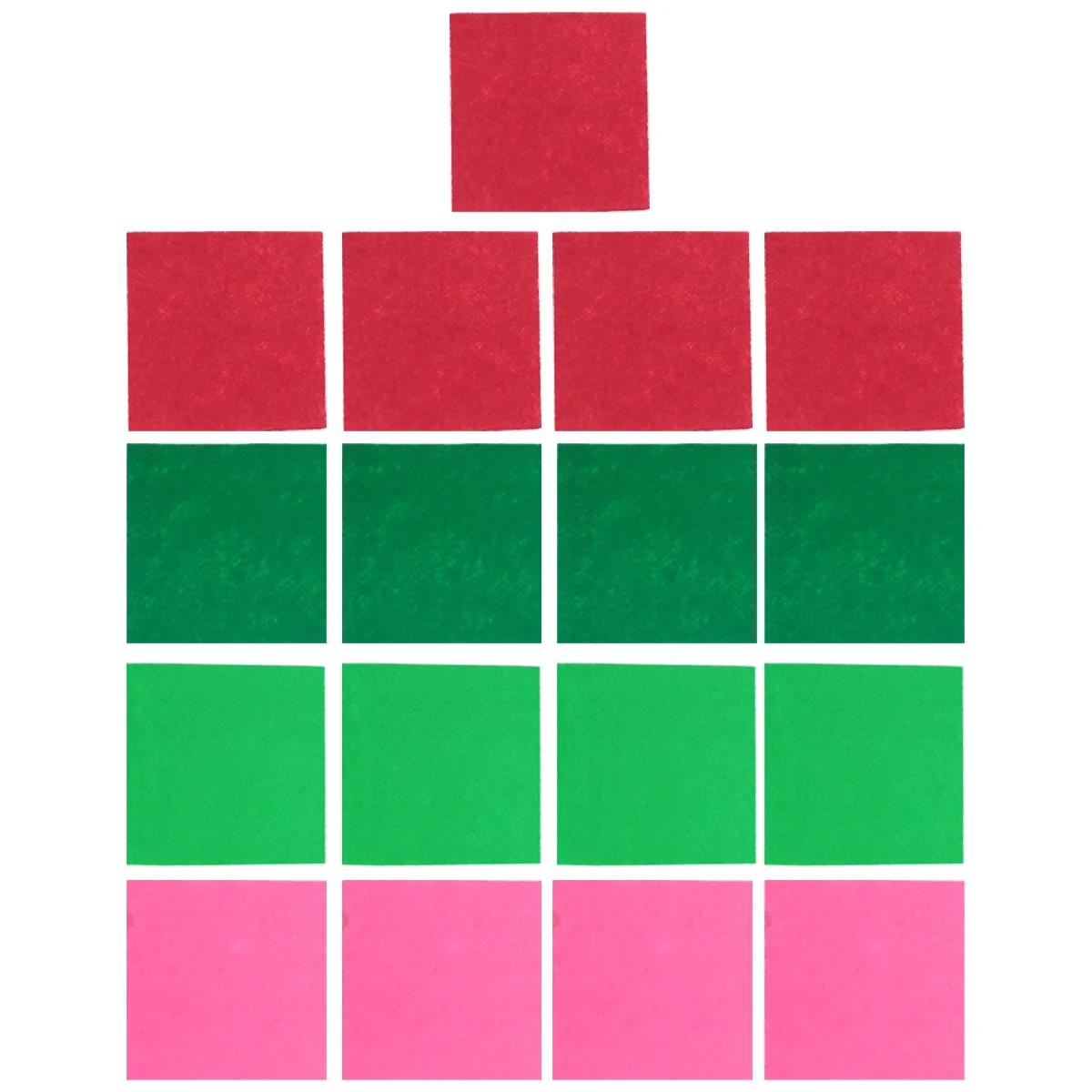 

40pcs Christmas Felt Cloth DIY Christmas Felt Colorful DIY Crafts Supplies