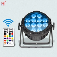 LED Flat Par Light 12X18W 6in1 IP65 Waterproof Battery Lights Wash Effect For Outdoors Stage Disco Event Wedding Party