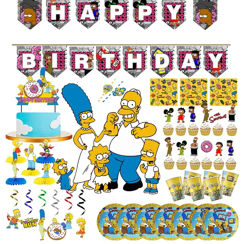 Сувениры для тематической вечеринки Симпсоны на День защиты детей свадьба