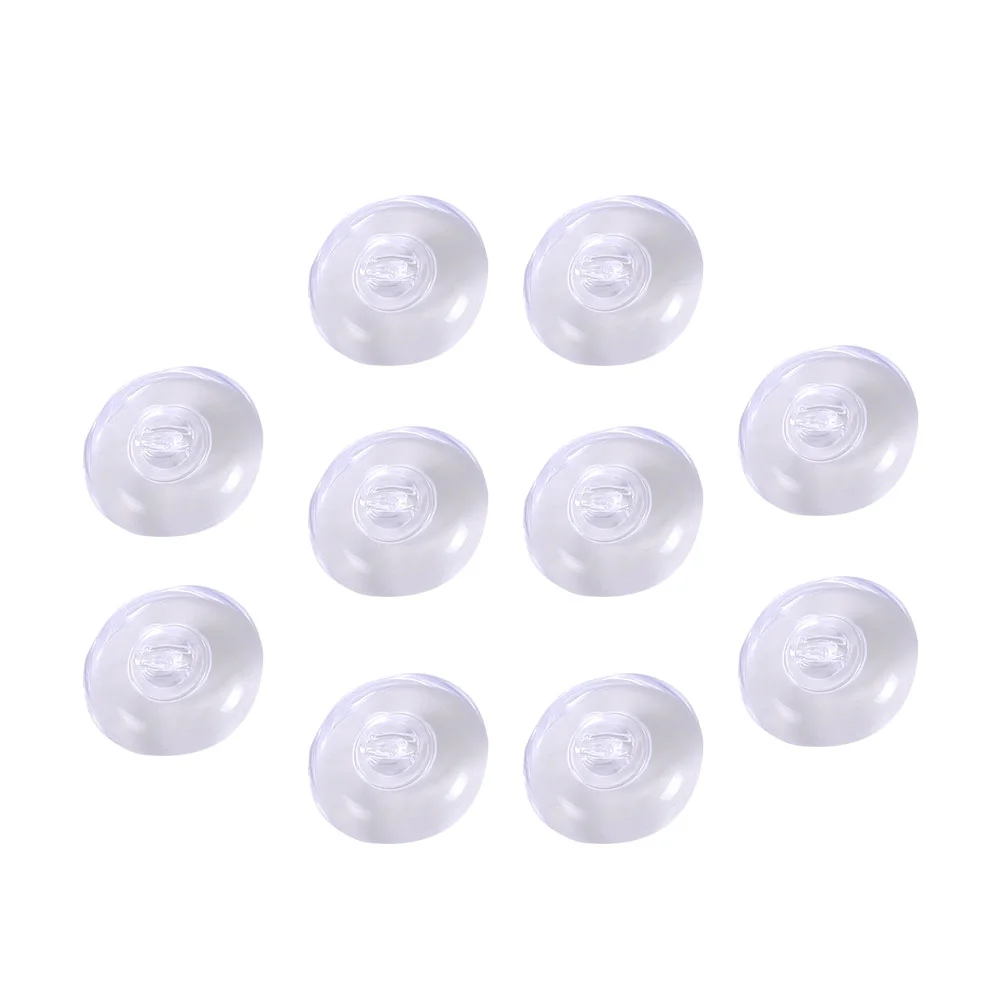 

10PCS 4cm Diameter Clear Sucker Transparent Reusable Plastic Suction Cups for Kitchen Office Bathroom