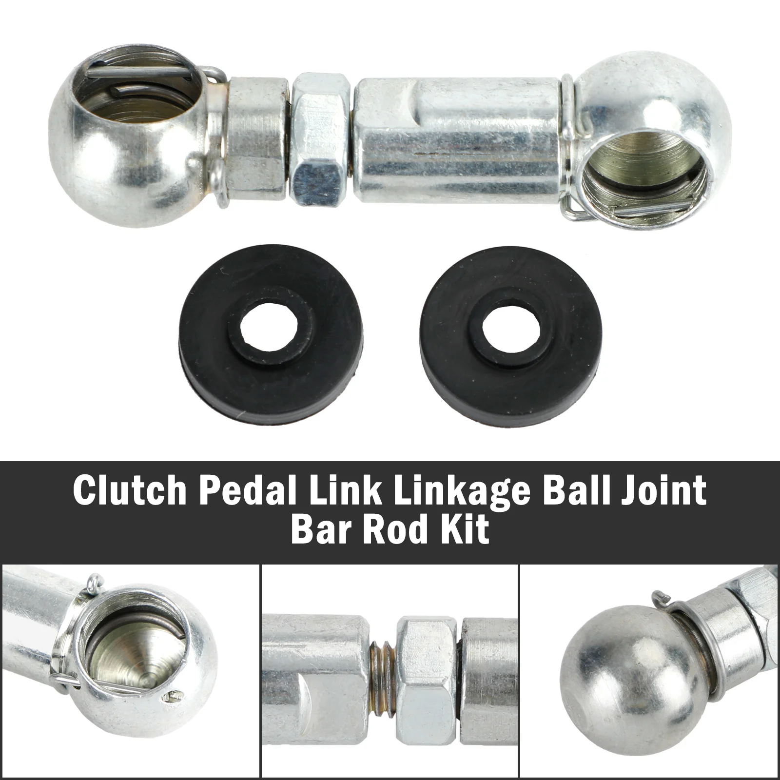 Topteng Clutch Pedal Link Linkage Ball Joint Bar Rod Kit For Renault Clio Twingo Kangoo