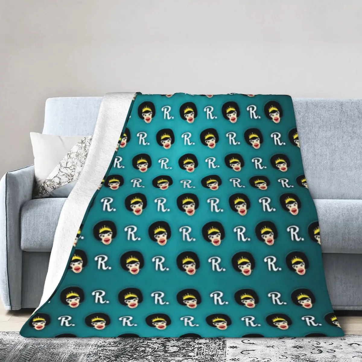 Many Faces Of Miss Richfield — бирюзовое ультрамягкое одеяло из микрофлиса