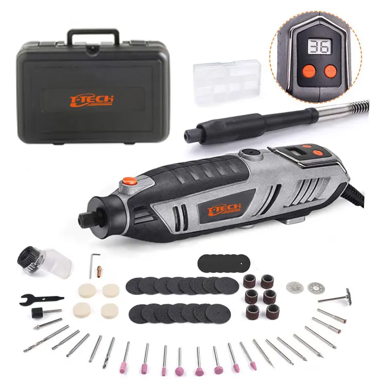 

200W Dremel Rotary Tool Set LCD Display Electric Mini Grinder(EU)