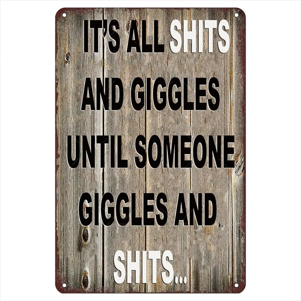 Металлические жестяные таблички Giggles в стиле ретро 12 дюймов X 8 это все концерты