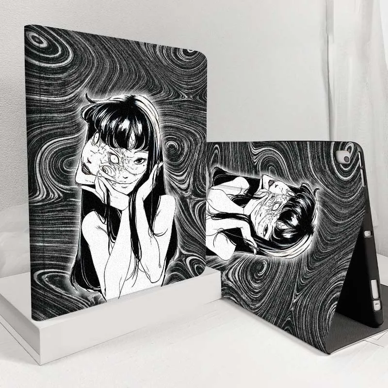 Фото Junji Ito Tomie Kawakami для iPad Pro Air Mini 2 3 4 5 6 7 7th 8th 9th 10th 11th 10.2 9.7 10.5 10.9 11 12.9 13-дюймовый чехол для планшета №1