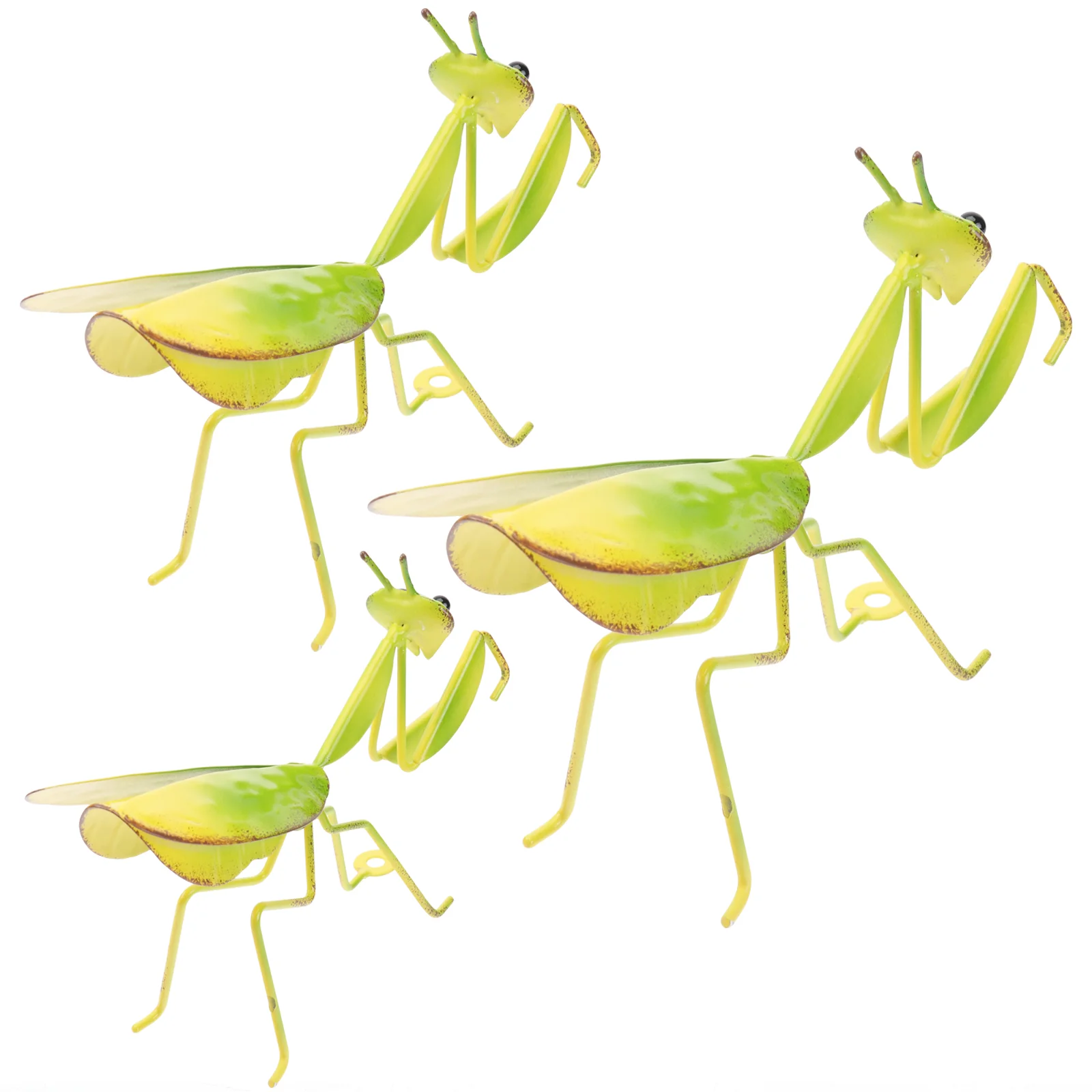 

Wall Decor Metal Garden Sculpture Yardinsect Insects Ornament Lawn Praying Animal Hanging Figurine Pendant Shape Ornaments