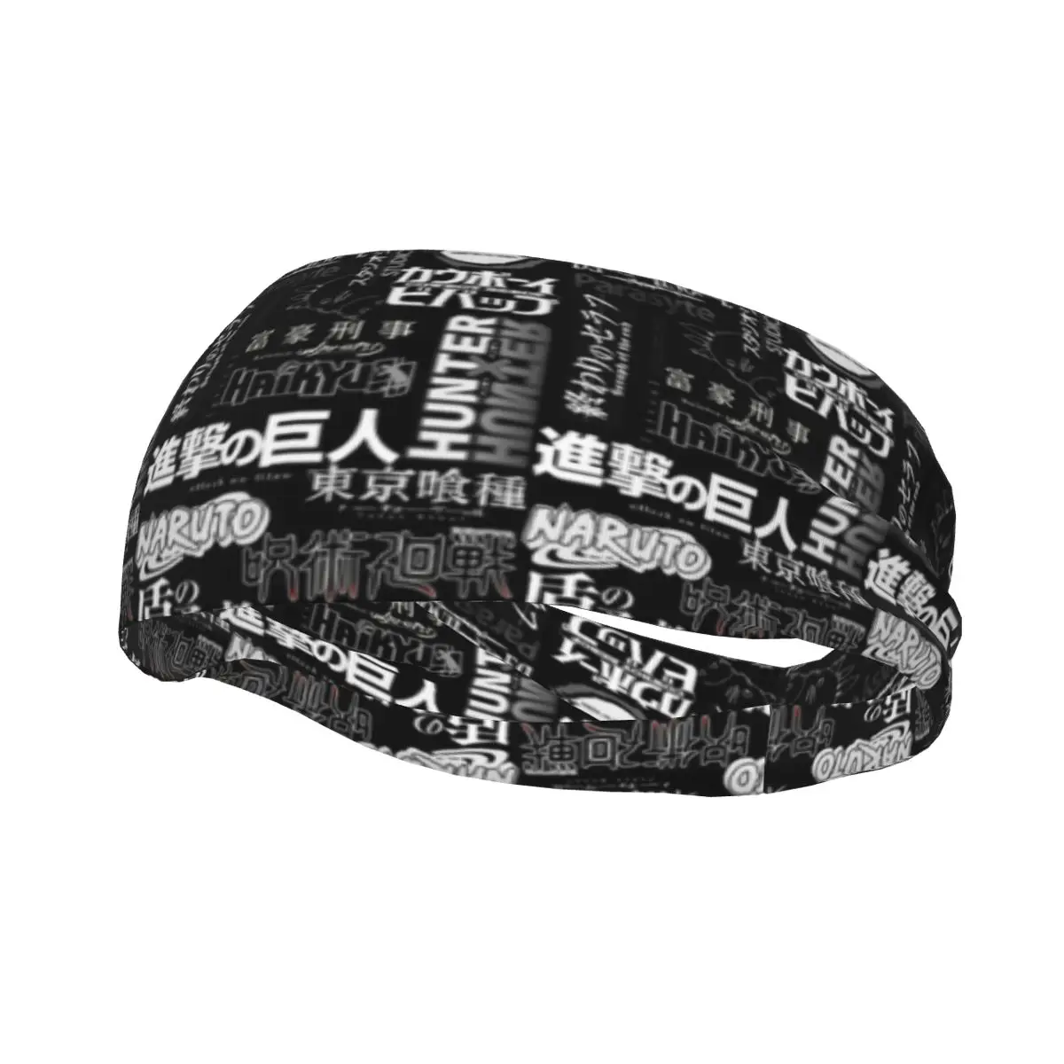 

Поп-животные с логотипом манги коллаж спортивные защитные повязки широкий Пот Повязки для бега йоги повязка для волос повязка на голову пот
