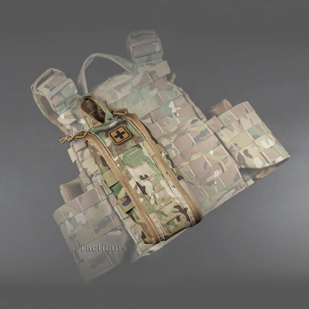 

Tactical MED First Aid Pouch IFAK Pack Two Piece System MOLLE Clip Roll Hypalon Handle Outdoor Sport Hiking Hunting Bag