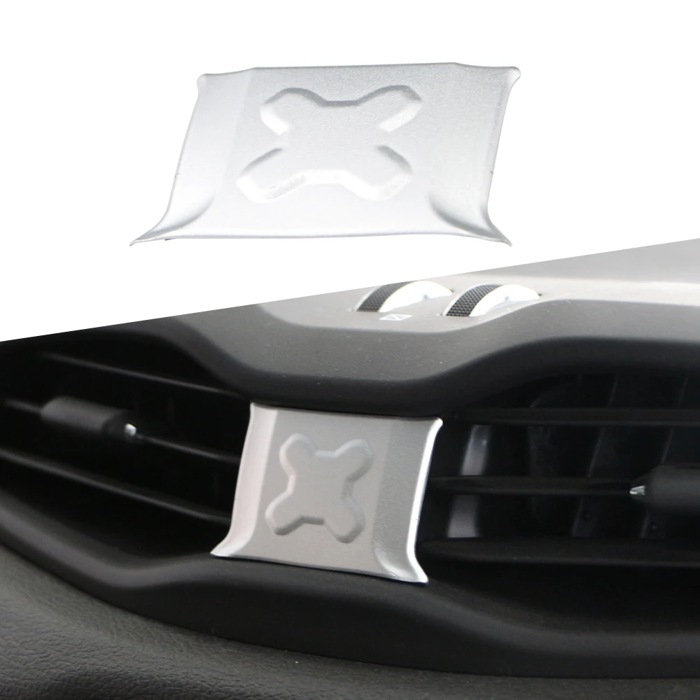 

ABS хромированный автомобильный центральный кондиционер, вентиляционное отверстие, наклейка, накладка для Jeep Renegade 2014-...