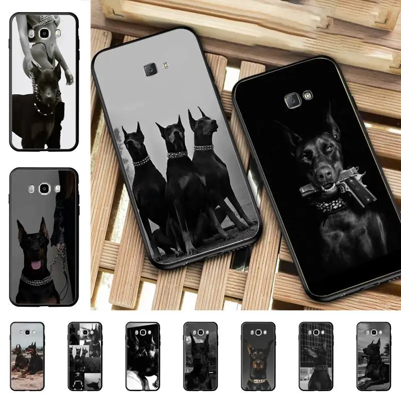 

Animal Dachshund Doberman dog Phone Case for Samsung J 2 3 4 5 6 7 8 prime plus 2018 2017 2016 core