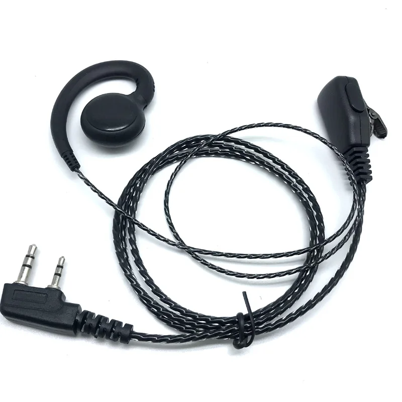 New Design Baofeng UV-5R 777 888s 2 Pin Ear Hook Earpiece Mic PTT Headset for Kenwood PUXING Linton QUANSHENG WOUXUN HYT Radios