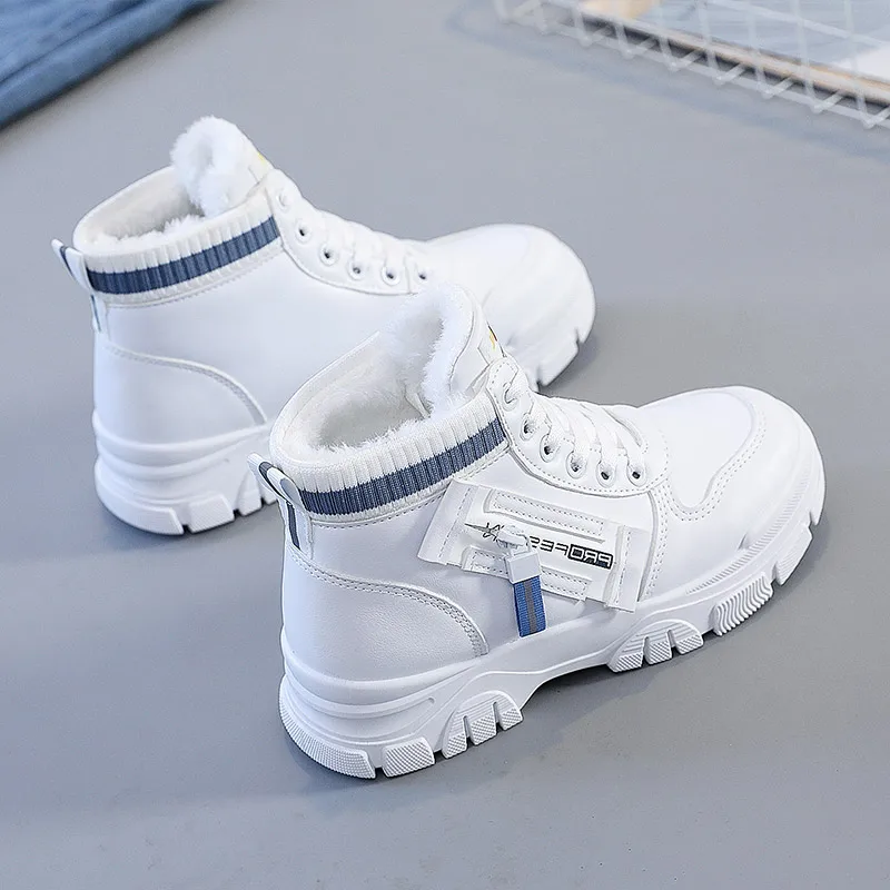 Белые ботильоны Rock Shoes женская австралийская зимняя обувь женские низкие зимние