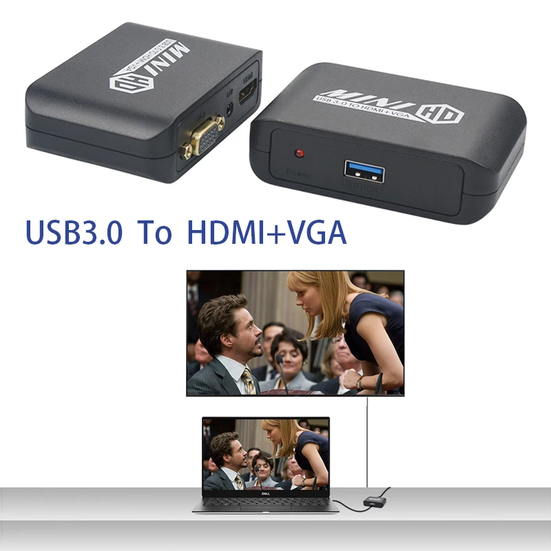 

Адаптер для совместного использования экрана с usb c на hdmi vga, переходник с USB 3,0 на VGA, адаптер 1080P для проектора HDTV, монитора