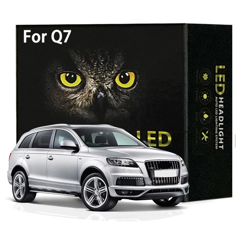 25Pcs Led Interior Light Kit Canbus For Audi Q7 4L 2006-2015 LED Bulbs Dome Trunk Canbus