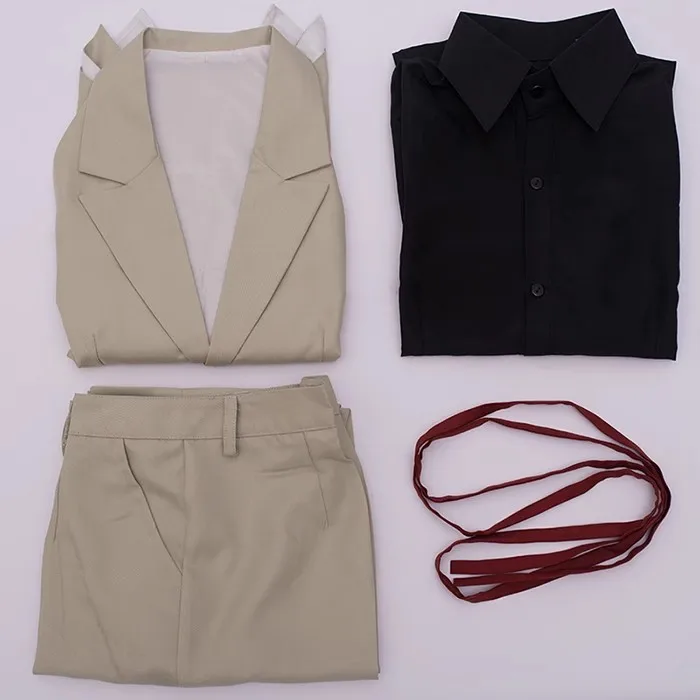 Аниме Bungo Kunikida Doppo костюмы для косплея мужской жилет рубашка брюки наряд наборы