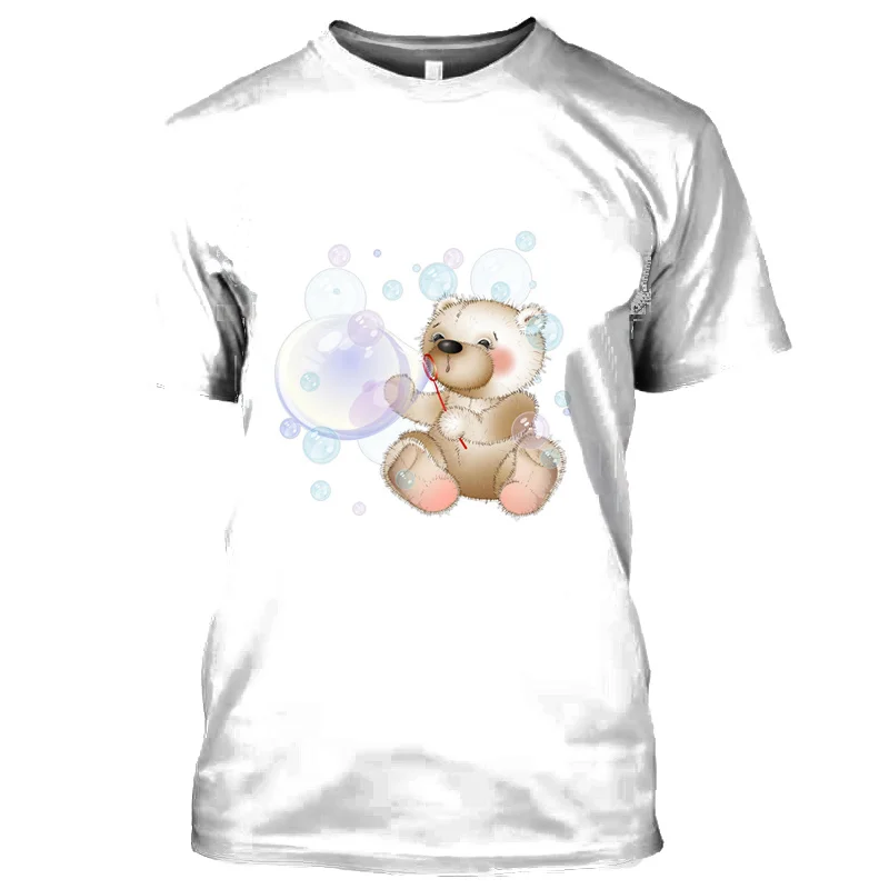 

Новинка 2023, Детская летняя футболка с мультипликационным рисунком, Детская футболка с милым 3D-принтом и короткими рукавами, лидер продаж для мальчиков и девочек