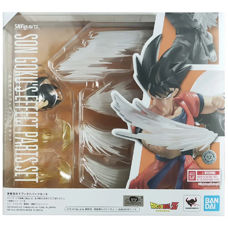 

In Stock Original BANDAI SPIRITS S.H.Figuarts SHF Son Goku's Effect Parts Set Dragon Ball Z Collection Action Figure Toys Gifts