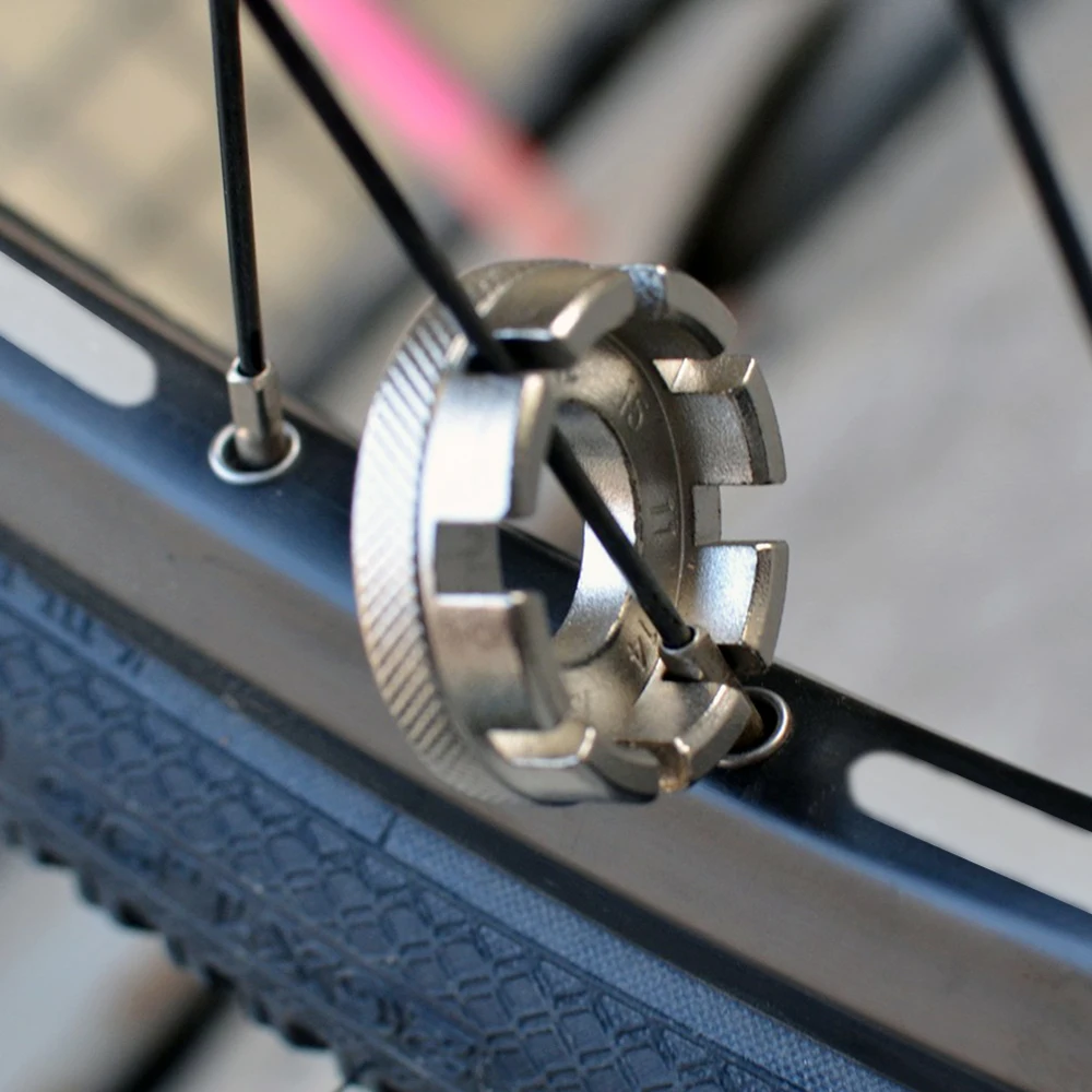 

Vxm Mountain Bike Road Bicycle Spoke Key Braiding Ring Adjusting Tool Steel Wire Wrench Spoke Measuring Tool