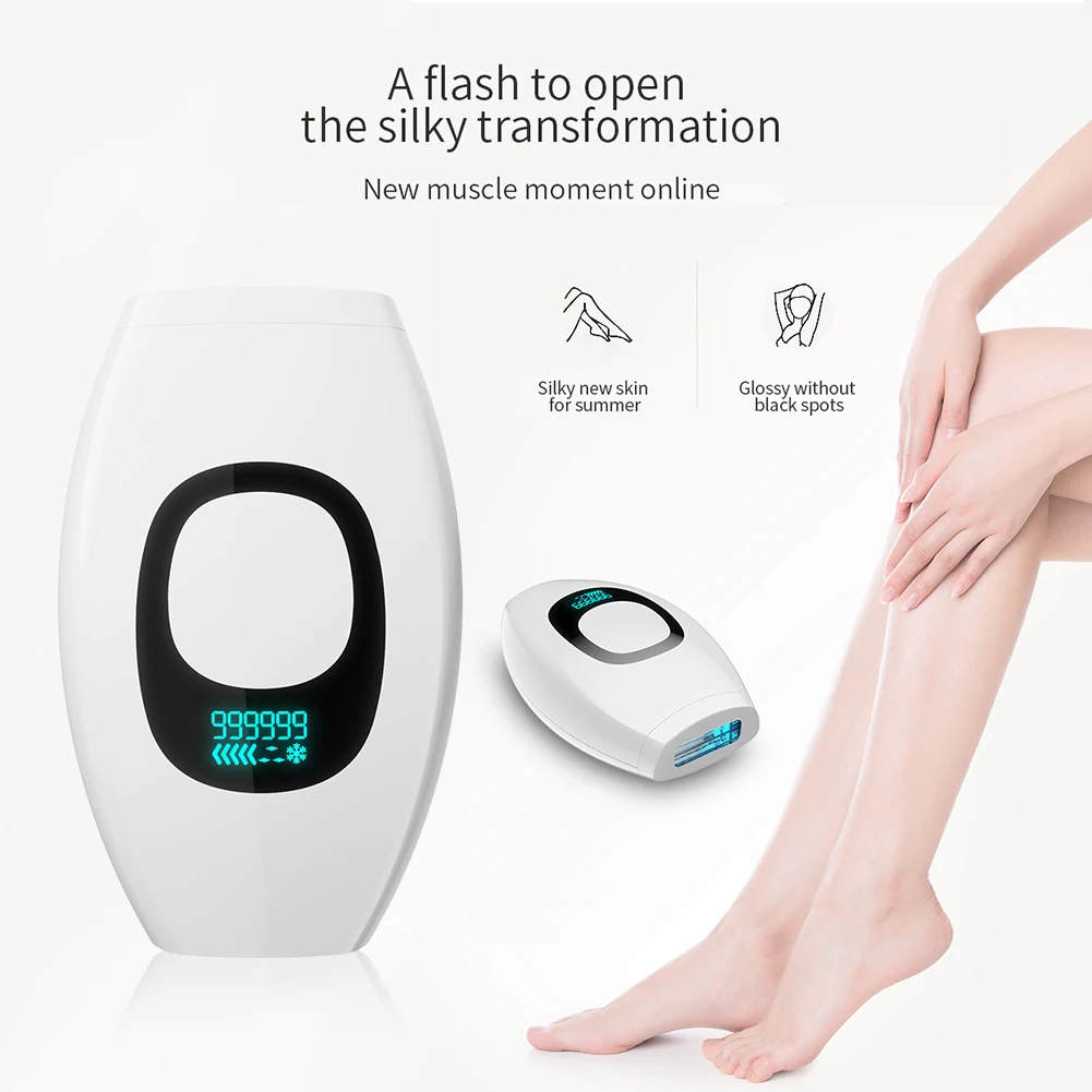 

Electric Laser IPL Pulse Epilator Handheld Painless Body Hair Removal Instrument Depilation with Shaving Blade Home Use Device