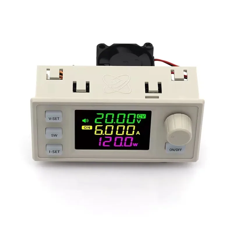Фото SK120X 6A DC-DC преобразователь напряжения Buck-Boost с модулем питания CC CV, полноцветным ЖК-дисплеем и регулируемым выходным напряжением №3