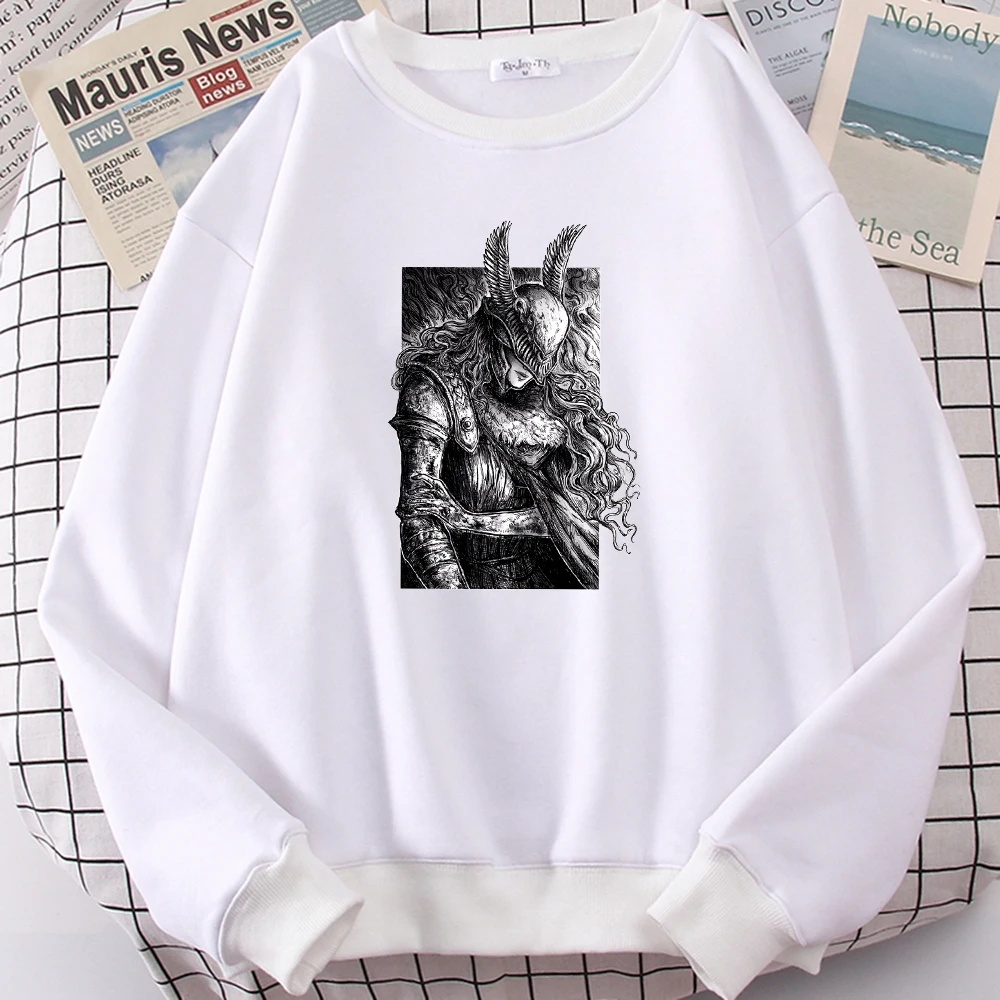 

Мужская Флисовая Толстовка с круглым вырезом, в стиле оверсайз