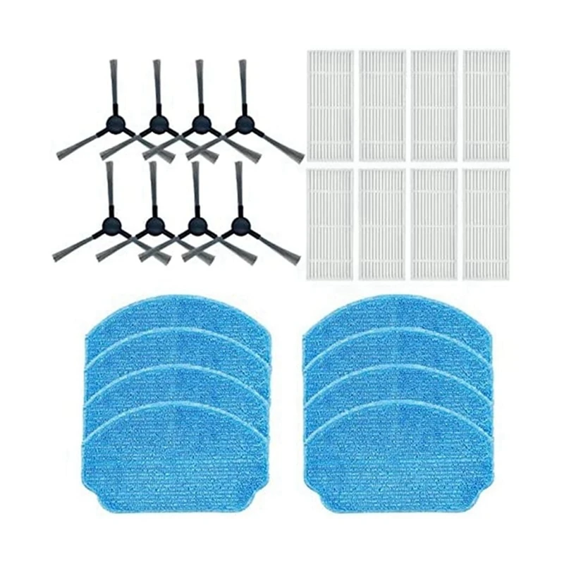

Side Brush, Filter, Mop Cloth For ZCWA BR150/BR151 Robot Vacuum Cleaner Spare Parts Accessories