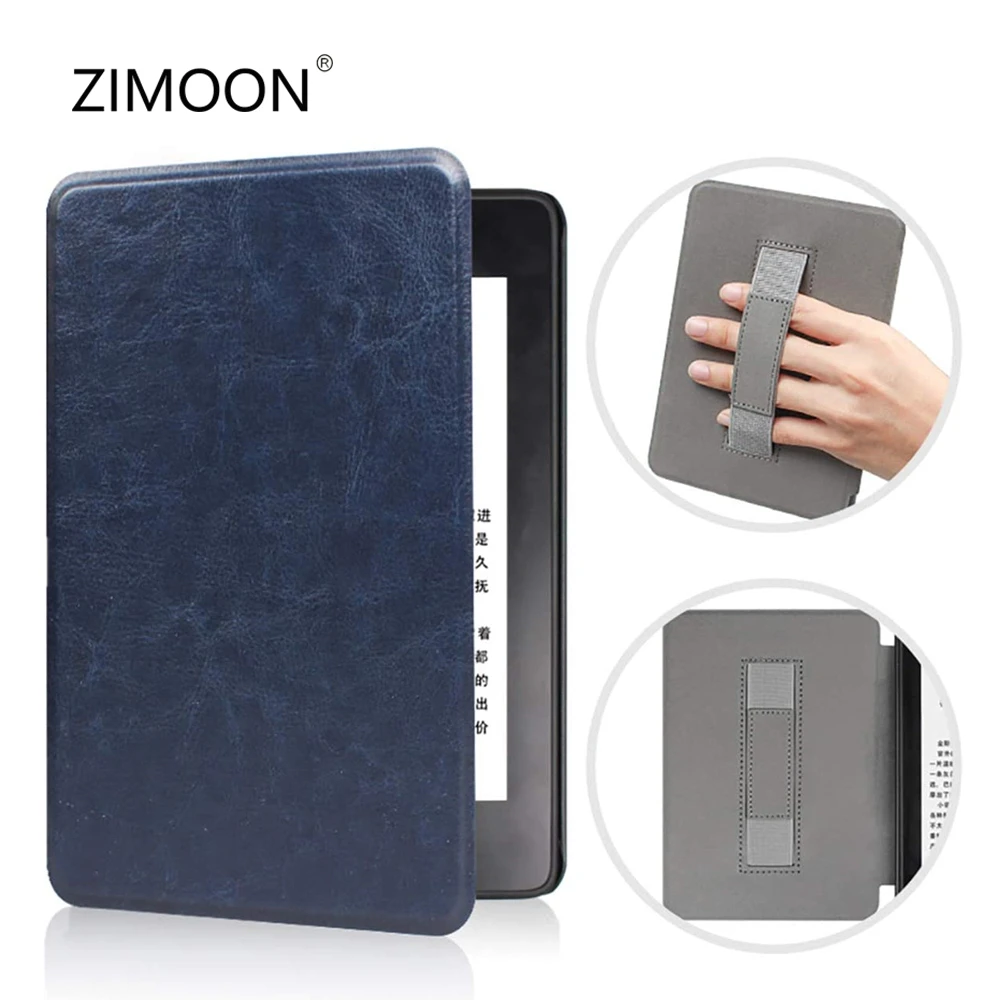 

For Kindle Paperwhite 4 Smart Case with Hand Strap Print Cover for Paperwhite 10th PQ94WIF 2018 Protective Shell