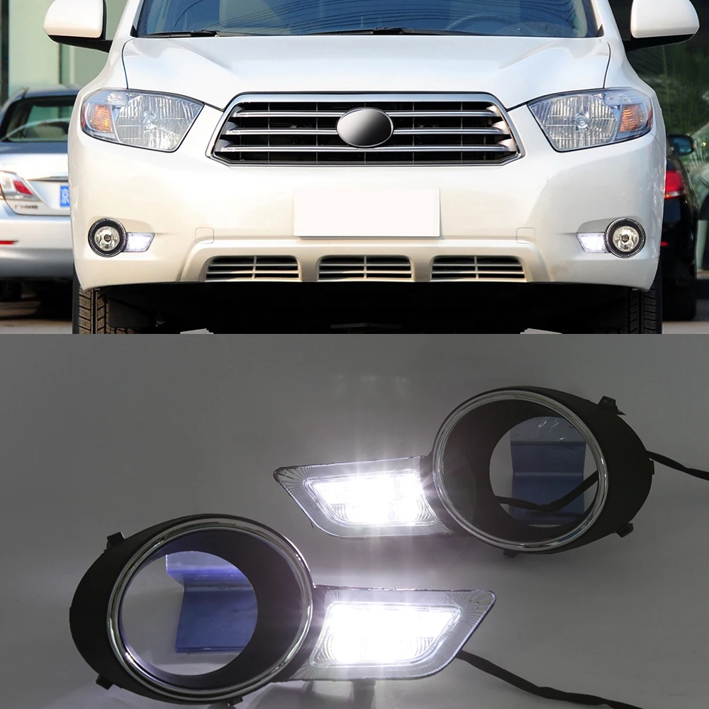 

Дневные ходовые огни для Toyota Highlander 2009, 2010, 2011, 12 В, 2 шт.