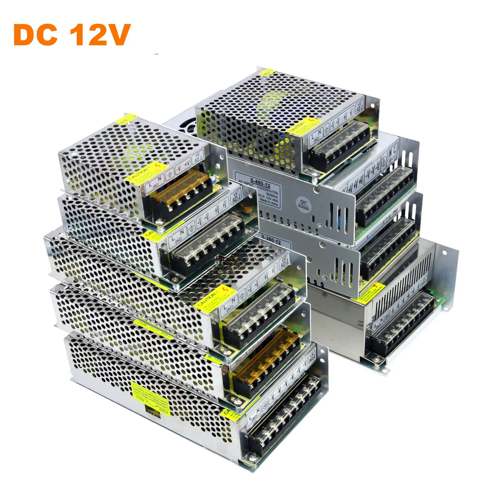 

12V Dc Switching Power Supply Unit 10A 5A Source 2A 3A Transformer 20A 1A 6.5A 8.5A 15A 25A 30A 33A Adapter For Led Strip